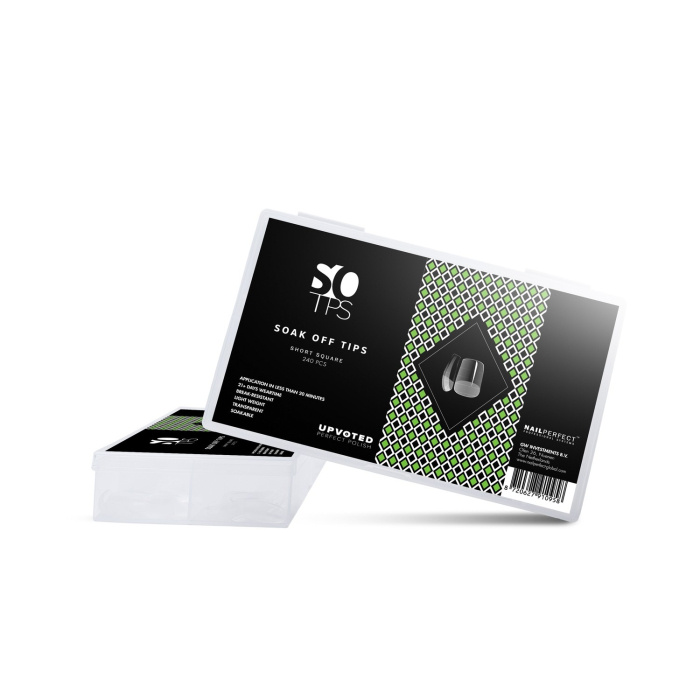 NailPerfect UPVOTED Soak Off Tips Short Square - 240 Stück