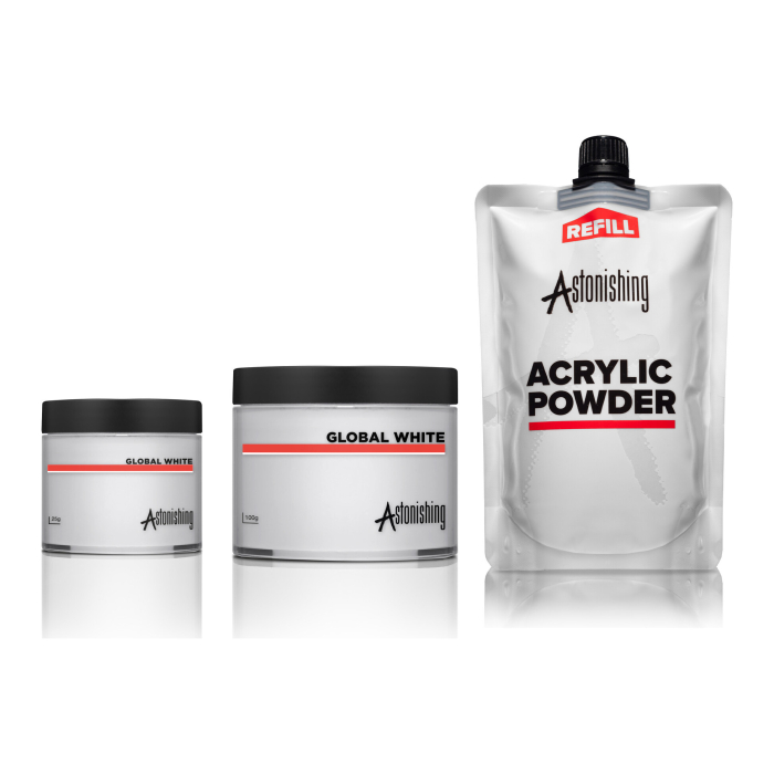 Astonishing Gelosophy Acrylic Powder Global White - 25g