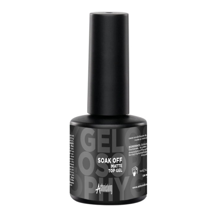 Astonishing Gelosophy Soak Off Matte Top Gel - 7ml