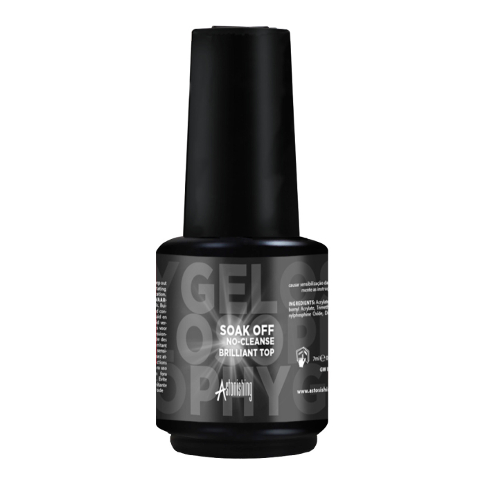 Astonishing Gelosophy Soak Off No-Cleanse Brilliant Top - 15ml