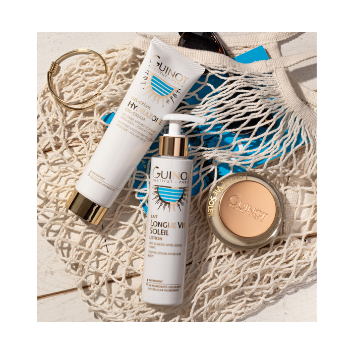 Guinot Longue Vie Soleil Crème Jeunesse Avant Et Après Soleil Corps