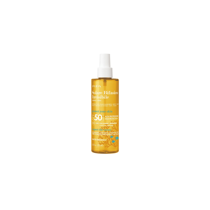 Pupa Multifunction Invisible Two-Phase Sunscreen Spf 50 200 Ml