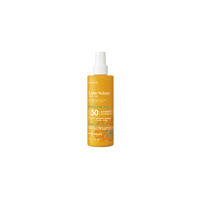 Pupa Sunscreen Milk Spf50 Body - Face 200Ml