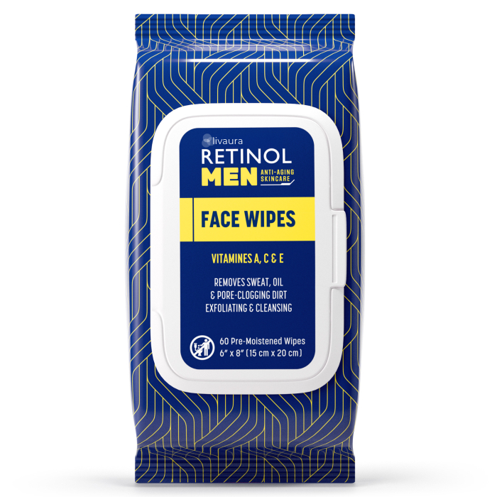 Retinol Anti-Aging Cleansing Towelettes 60 Pcs